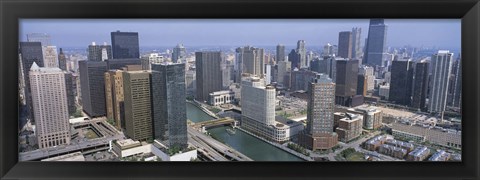 Framed Chicago River Chicago IL Print