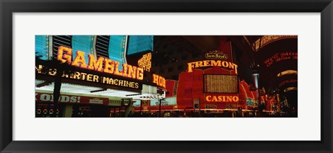 Framed Fremont Street Experience Las Vegas NV Print