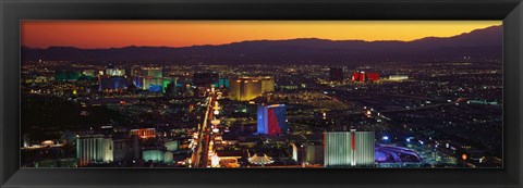 Framed Hotels Las Vegas NV Print