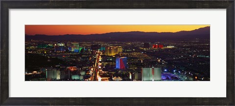 Framed Hotels Las Vegas NV Print