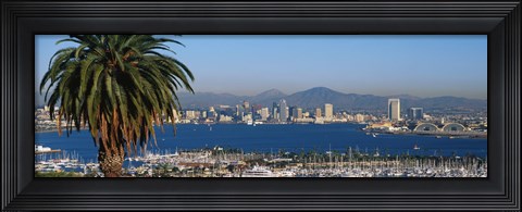 Framed San Diego from a Distance Print