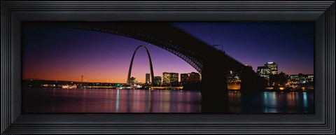 Framed Bridge in St. Louis MO Print