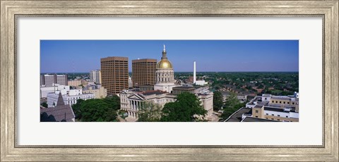 Framed Atlanta skyline during the day, GA Print