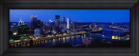 Framed Pittsburgh from Mount Washington Print