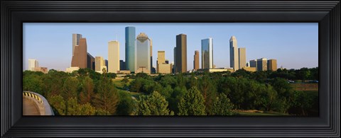 Framed Downtown Houston Print