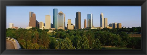 Framed Downtown Houston Print