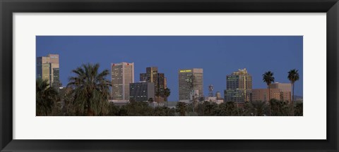 Framed Phoenix at Night Print