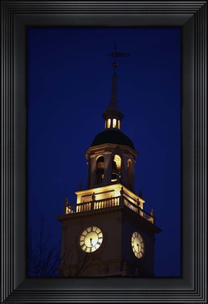 Framed Independence Hall Tower Philadelphia PA Print