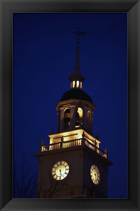 Framed Independence Hall Tower Philadelphia PA Print