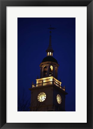 Framed Independence Hall Tower Philadelphia PA Print