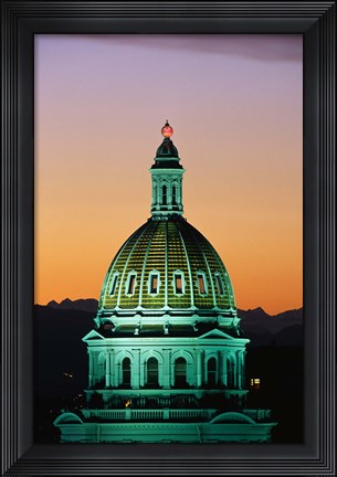 Framed Colorado State Capitol Building Denver CO Print