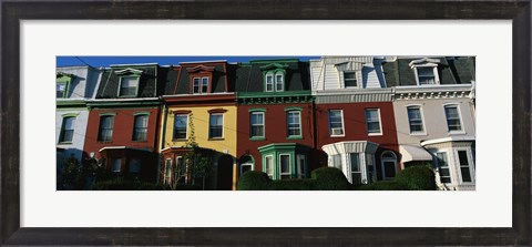 Framed Row Houses Philadelphia PA Print