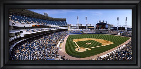 Framed High angle view of a baseball stadium, U.S. Cellular Field, Chicago, Cook County, Illinois, USA Print