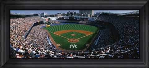 Framed High angle view of a baseball stadium, Yankee Stadium, New York City, New York State, USA Print