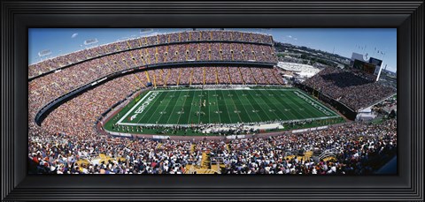 Framed Sold Out Crowd at Mile High Stadium Print
