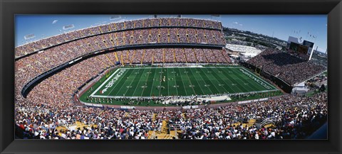 Framed Sold Out Crowd at Mile High Stadium Print