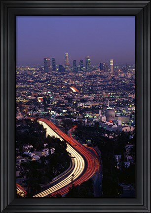 Framed Hollywood Freeway Los Angeles CA Print