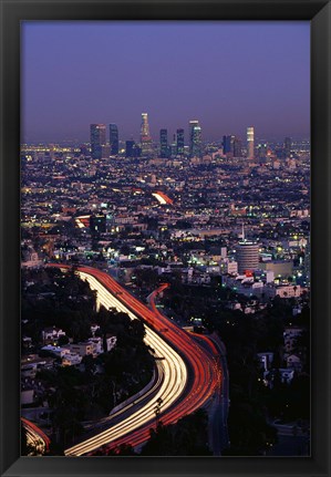 Framed Hollywood Freeway Los Angeles CA Print