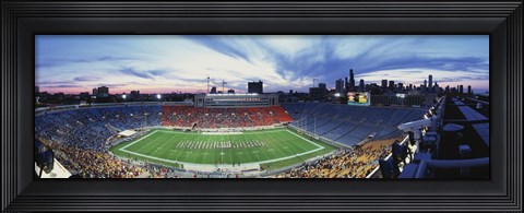 Framed Soldier Field Football, Chicago, Illinois, USA Print