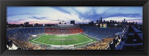 Framed Soldier Field Football, Chicago, Illinois, USA Print