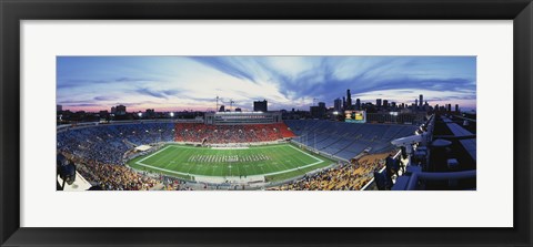 Framed Soldier Field Football, Chicago, Illinois, USA Print