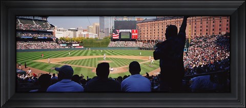 Framed Baseball Game Baltimore Maryland Print