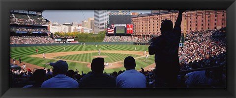 Framed Baseball Game Baltimore Maryland Print
