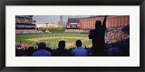 Framed Baseball Game Baltimore Maryland Print