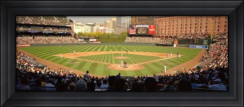 Framed Camden Yards Baseball Game Baltimore Maryland Print