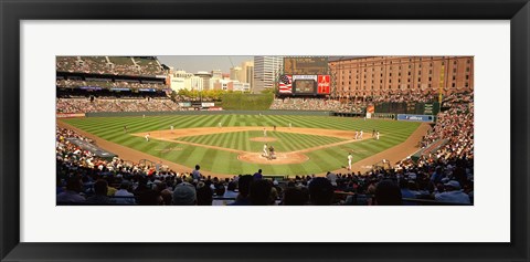 Framed Camden Yards Baseball Game Baltimore Maryland Print