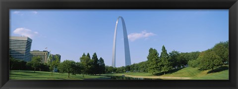 Framed Low angle view of a monument, St. Louis, Missouri, USA Print