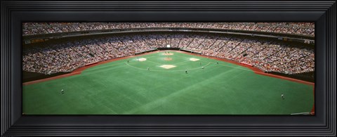 Framed Baseball Game at Veterans Stadium, Philadelphia, Pennsylvania Print