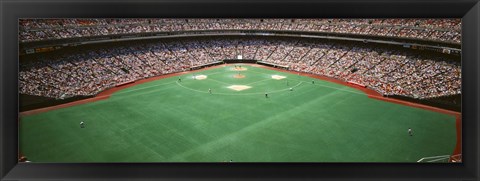 Framed Baseball Game at Veterans Stadium, Philadelphia, Pennsylvania Print