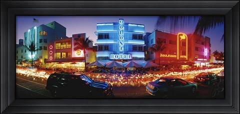 Framed USA, Florida, Miami Beach Print