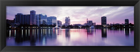 Framed Lake Eola In Orlando, Orlando, Florida, USA Print