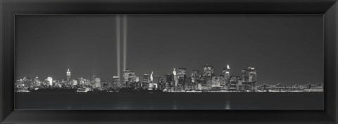 Framed Two beams into the sky, New York NY Print