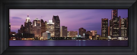Framed Detroit, Michigan Print