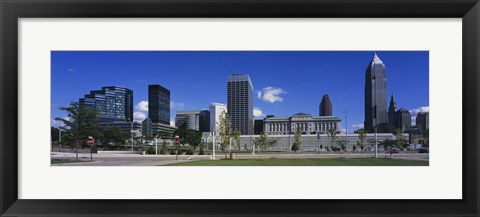 Framed Buildings in Cleveland, Ohio Print