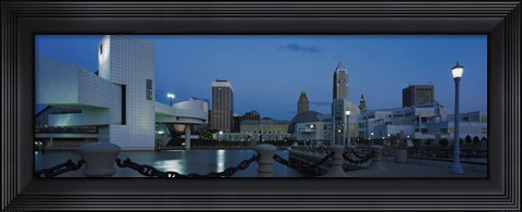 Framed Dusk in Cleveland, Ohio Print