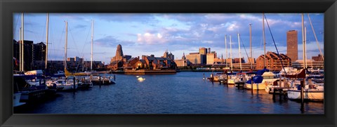 Framed Buffalo, New York Waterfront Print