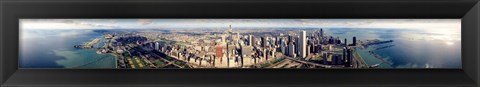 Framed Aerial Chicago IL Print