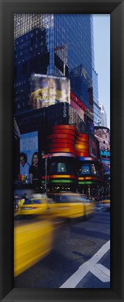 Framed Traffic on a street, Times Square, Manhattan, New York City, New York State, USA Print