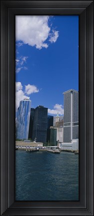 Framed Low angle view of skyscrapers, Manhattan Print