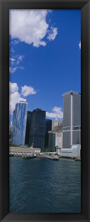 Framed Low angle view of skyscrapers, Manhattan Print