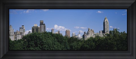 Framed Manhattan Buildings Rising above the Trees Print