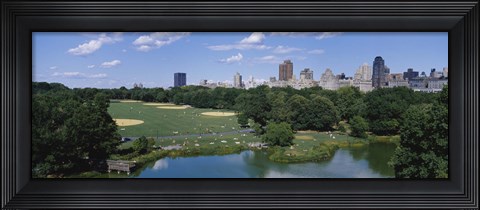 Framed Great Lawn, Central Park, Manhattan, NYC, New York City, New York State, USA Print