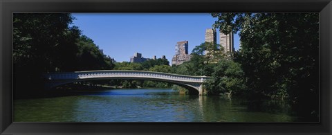 Framed Bridge Over A Lake, Bow Bridge, Manhattan, NYC, New York City, New York State, USA Print