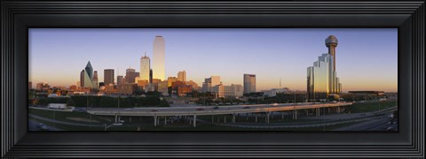 Framed Skyscrapers in Dallas, Texas Print