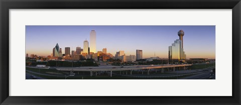 Framed Skyscrapers in Dallas, Texas Print