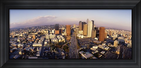 Framed USA, California, Los Angeles, Financial District Print